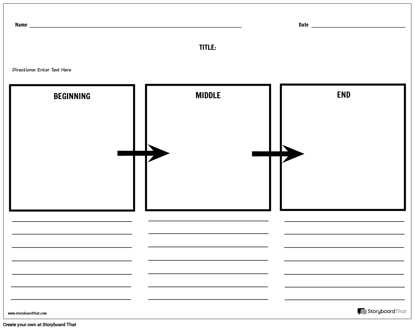 Boxes and Writing Storyboard by worksheet-templates With Beginning Middle End Worksheet