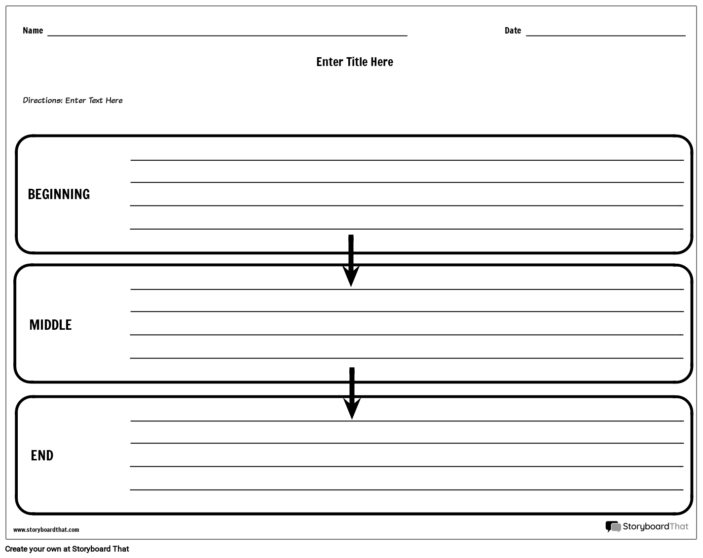 Sequencing Worksheets  Create a BME Worksheet In Beginning Middle End Worksheet
