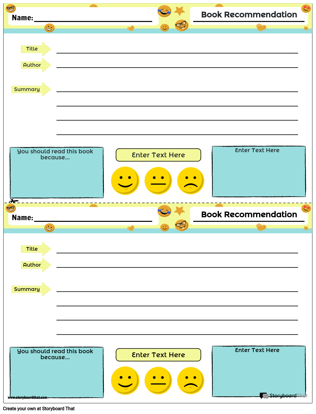 book-recommendation-1-storyboard-von-worksheet-templates