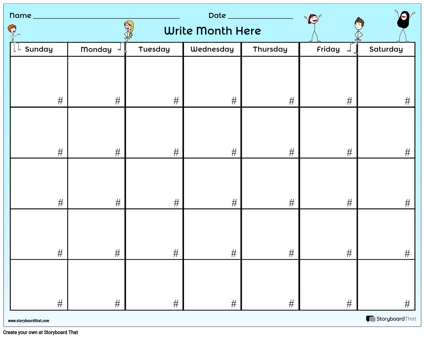 calendar-worksheet-students-storyboard-por-worksheet-templates