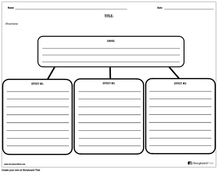 Create Cause and Effect Worksheets | Cause and Effect Template