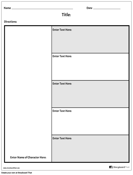 Character Map Graphic Organizer | Make a Character Map Worksheet