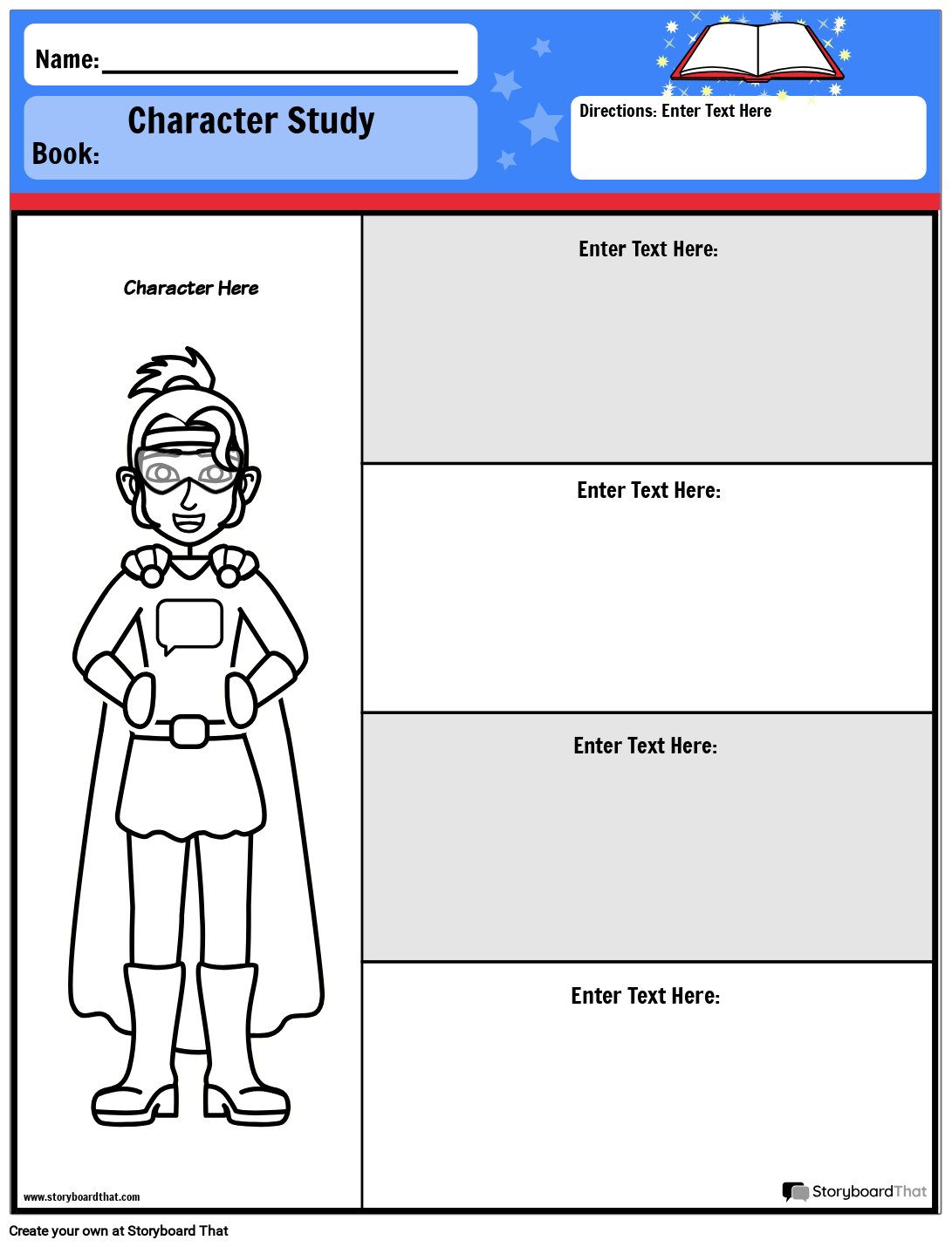 Character Map Graphic Organizer Character Map Worksheet