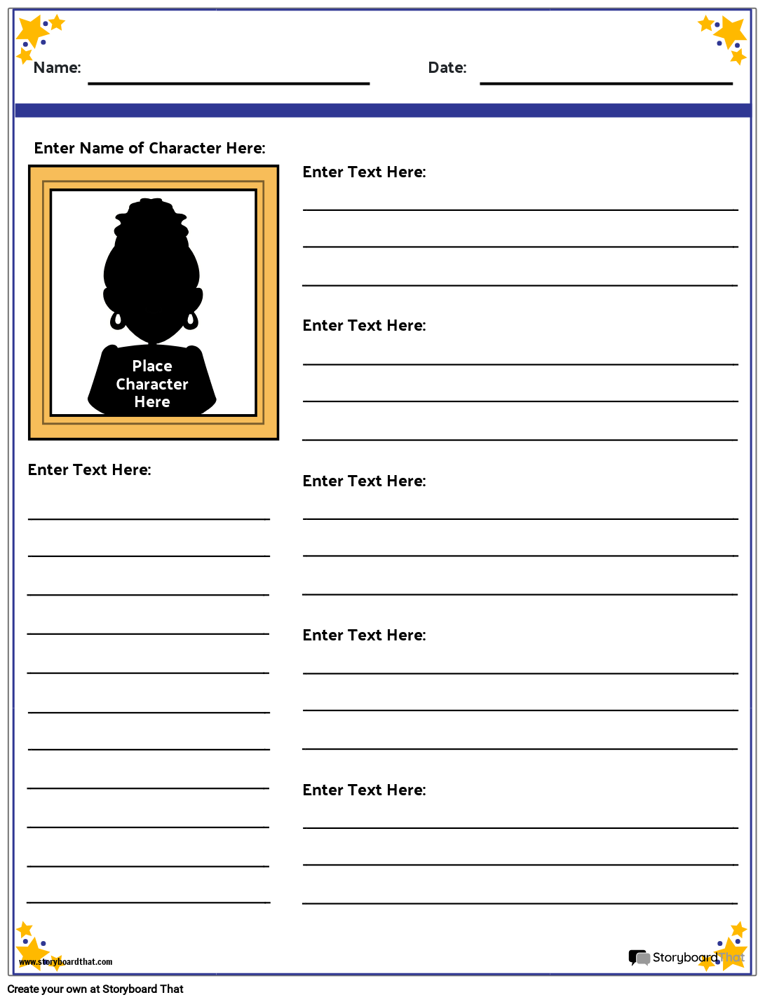 Character Map Graphic Organizer Character Map Worksheet