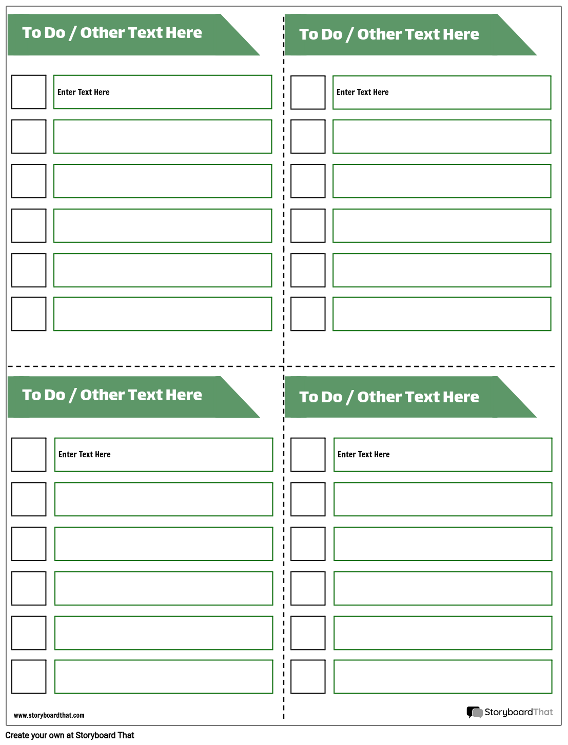 Template 6 Storyboard By Worksheet templates