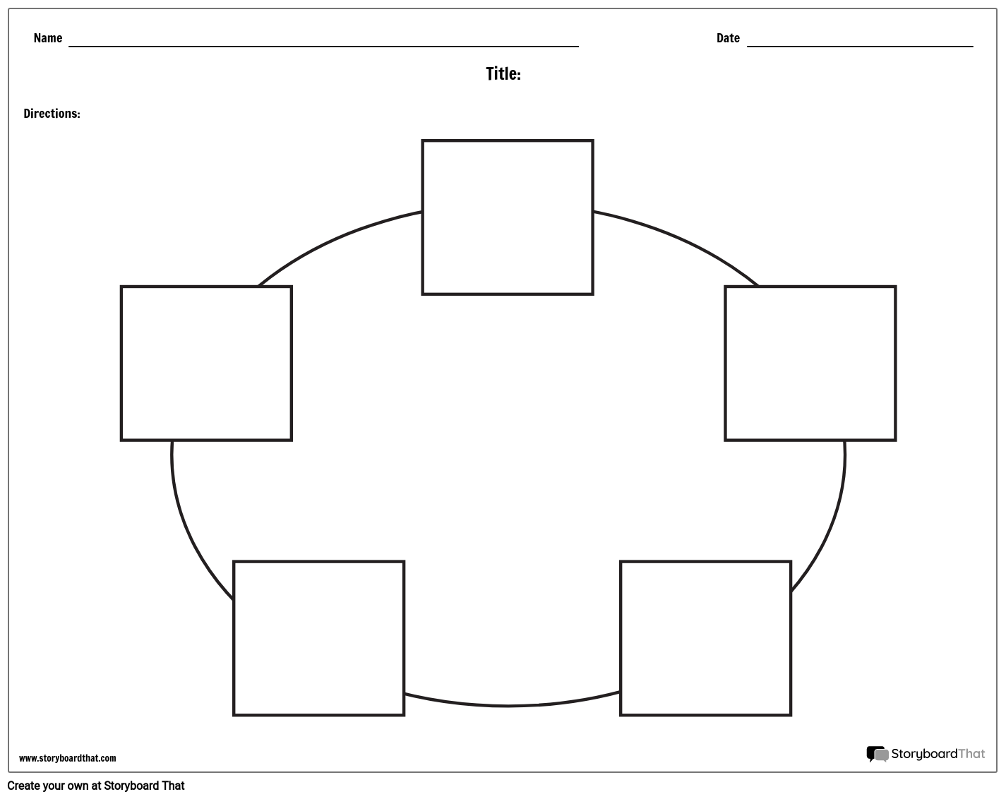 free-circle-chart-template-with-5-cells-storyboard