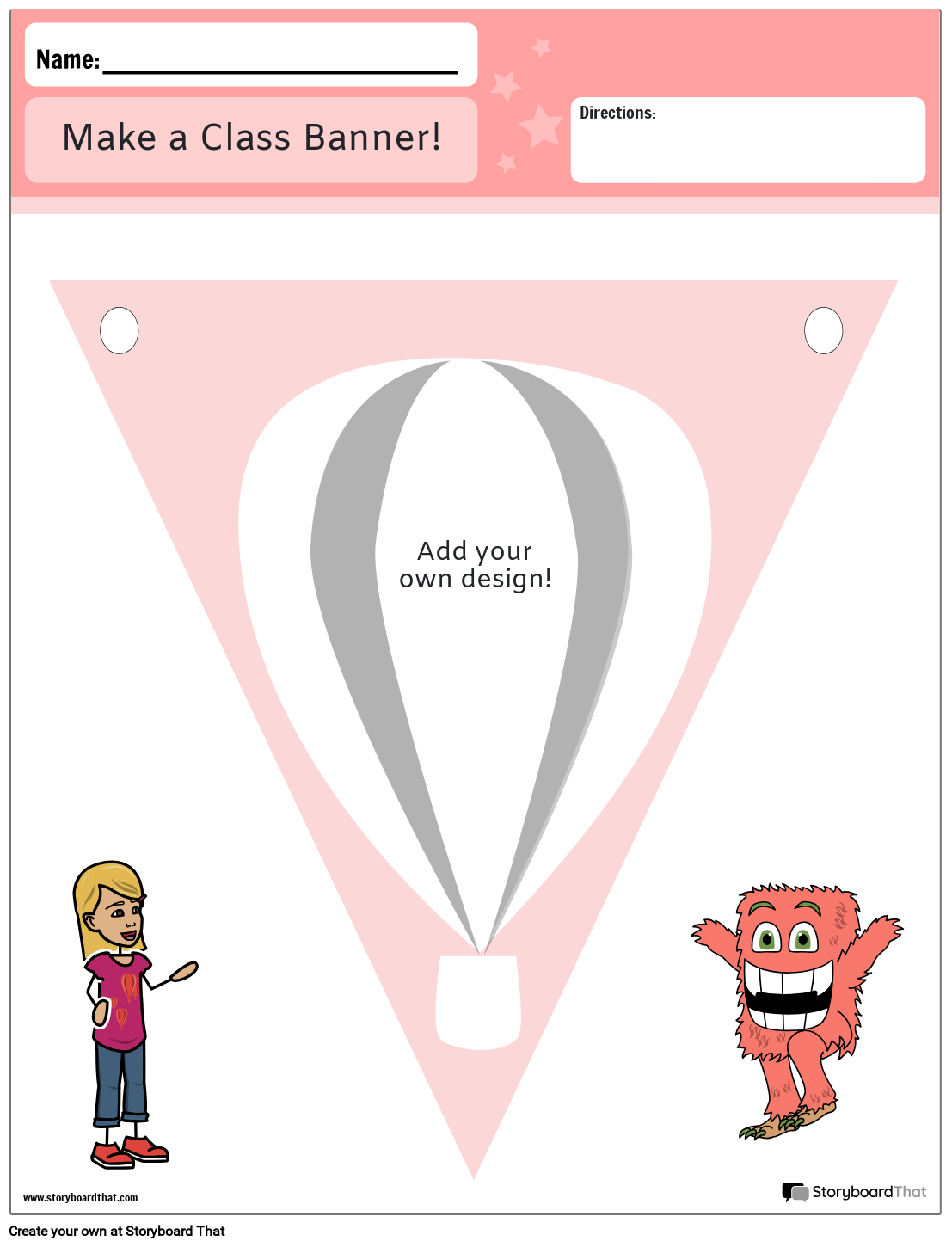 Classroom Decorations Portrait Color 3 Storyboard