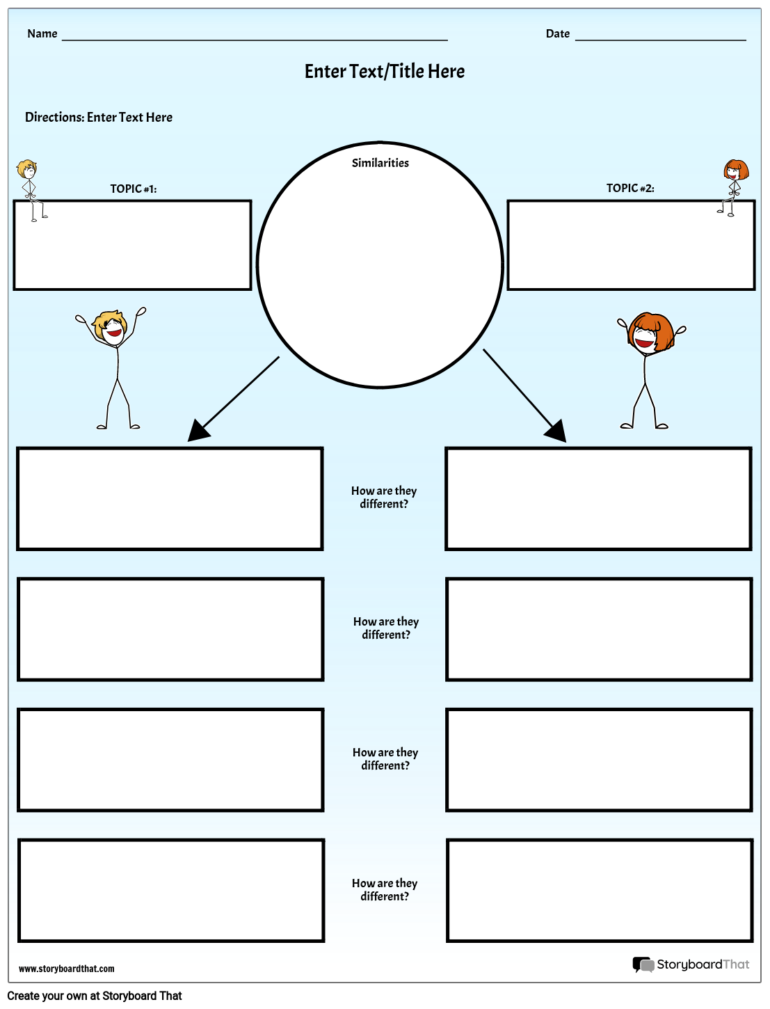 stick-figures-based-compare-and-contrast-worksheet