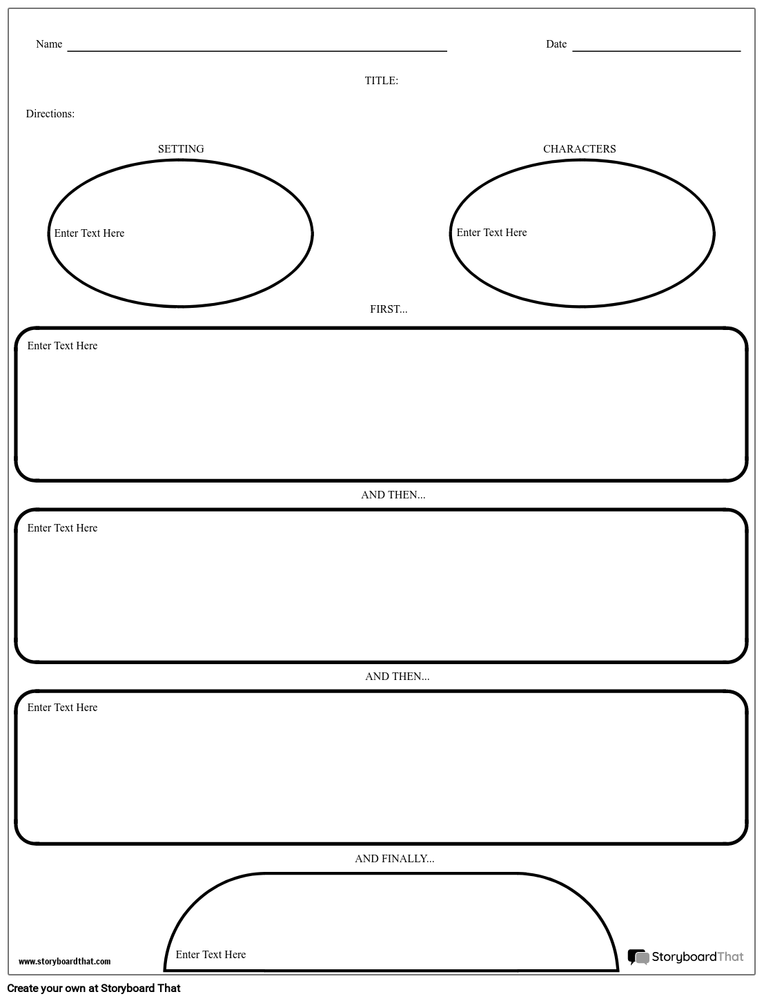 Creative Writing Outline Storyboard by worksheettemplates
