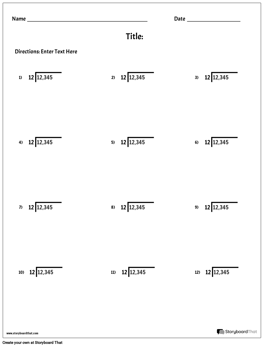 make division worksheets math worksheet templates