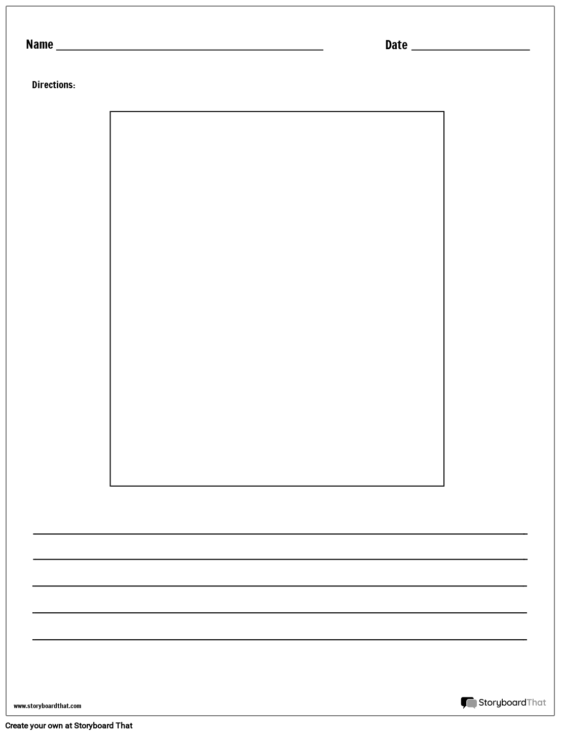 Draw and Write Worksheet Storyboard por worksheettemplates