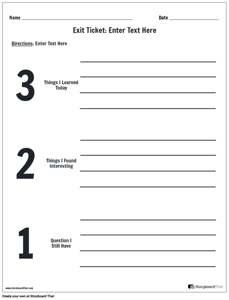 create an exit ticket exit ticket templates and ideas