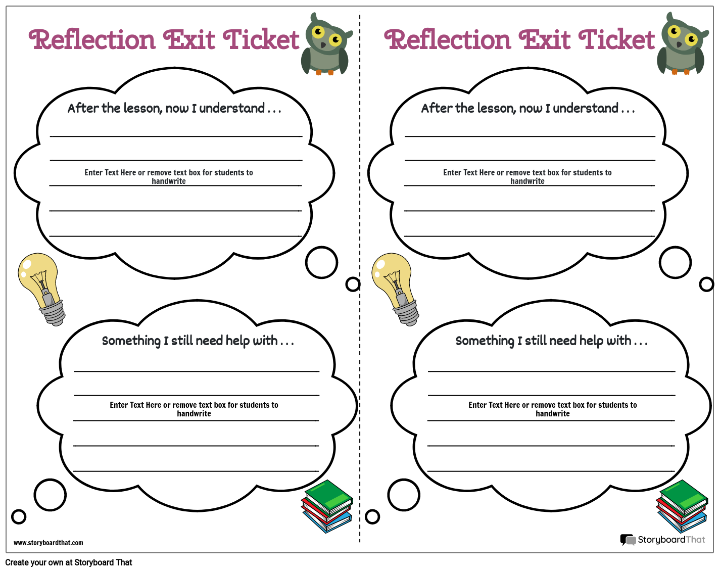 cute-owl-themed-exit-ticket-template-storyboard