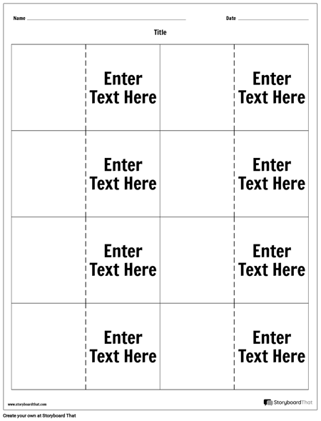 Make Printable Flashcards | Flashcard Templates