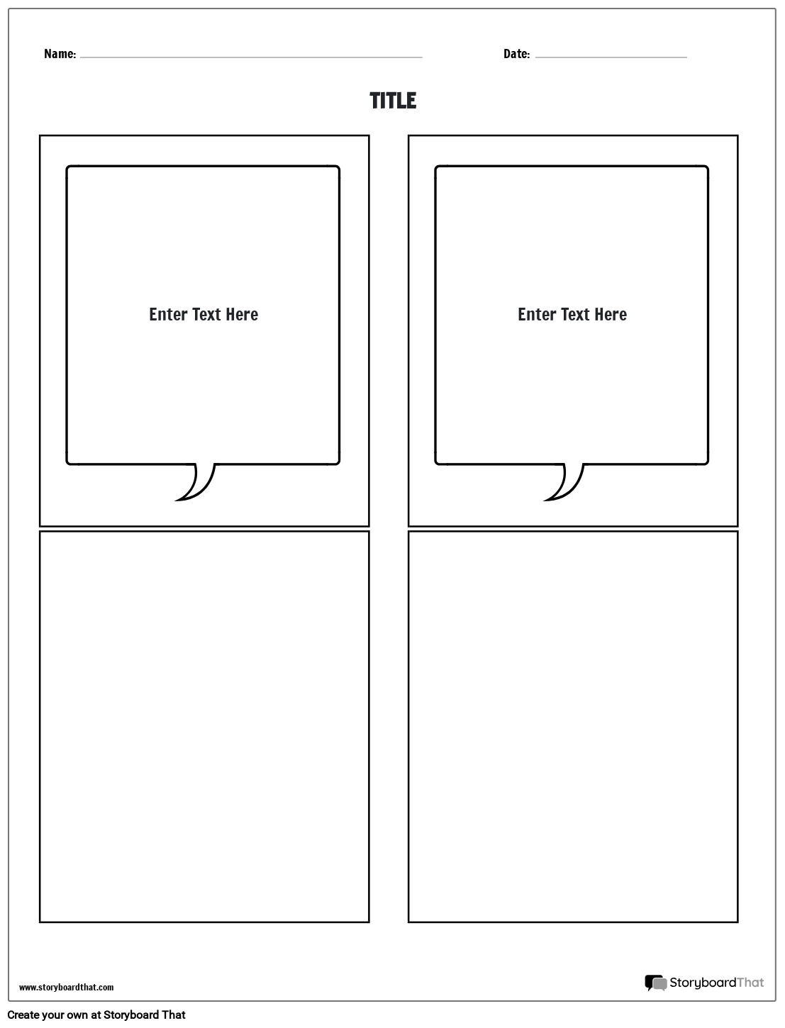 Speech Bubble Flashcards Template Storyboard af worksheet-templates