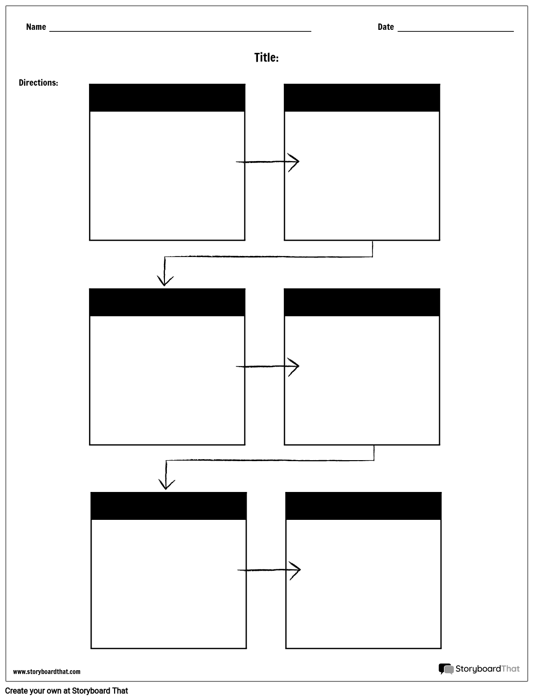 Flow Chart Graphic Organizer Printable