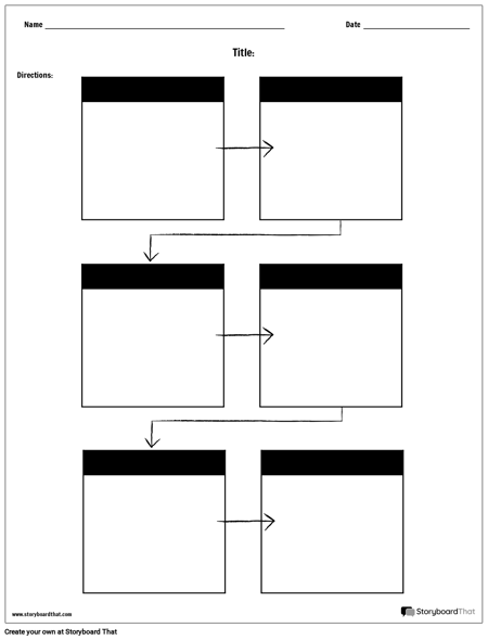 Create Flow Chart Worksheets | Flow Chart Graphic Organizer