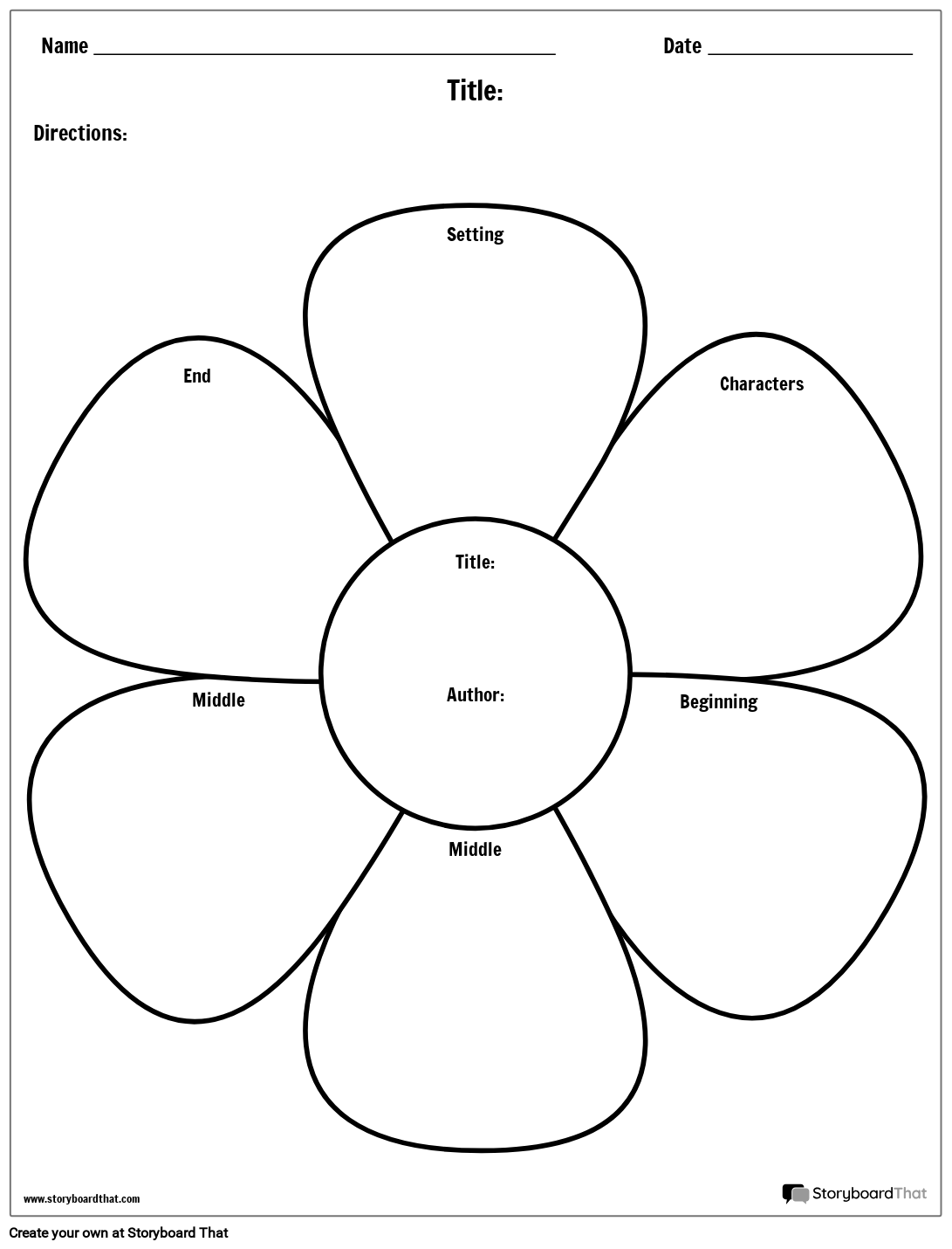 Flower Storyboard Von Worksheet templates