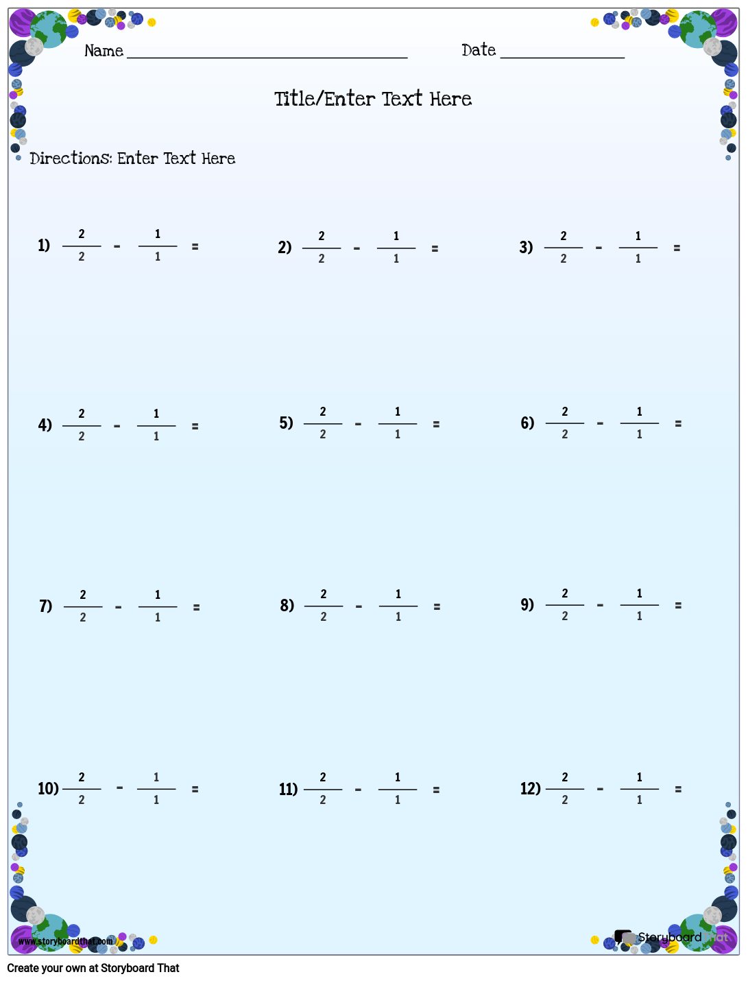 fractions-2-storyboard-by-worksheet-templates