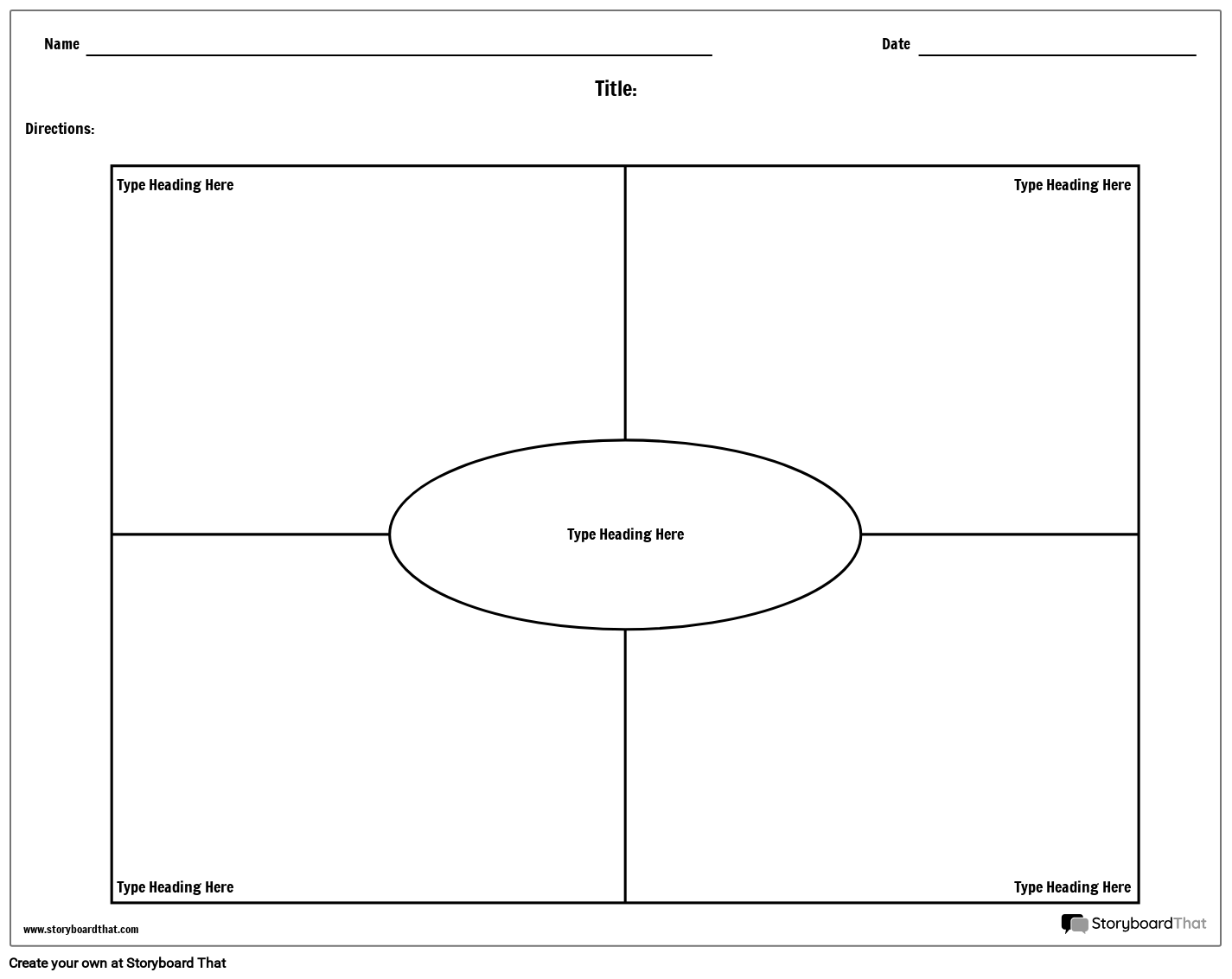 Frayer Model Templates — Frayer Model Maker | StoryboardThat