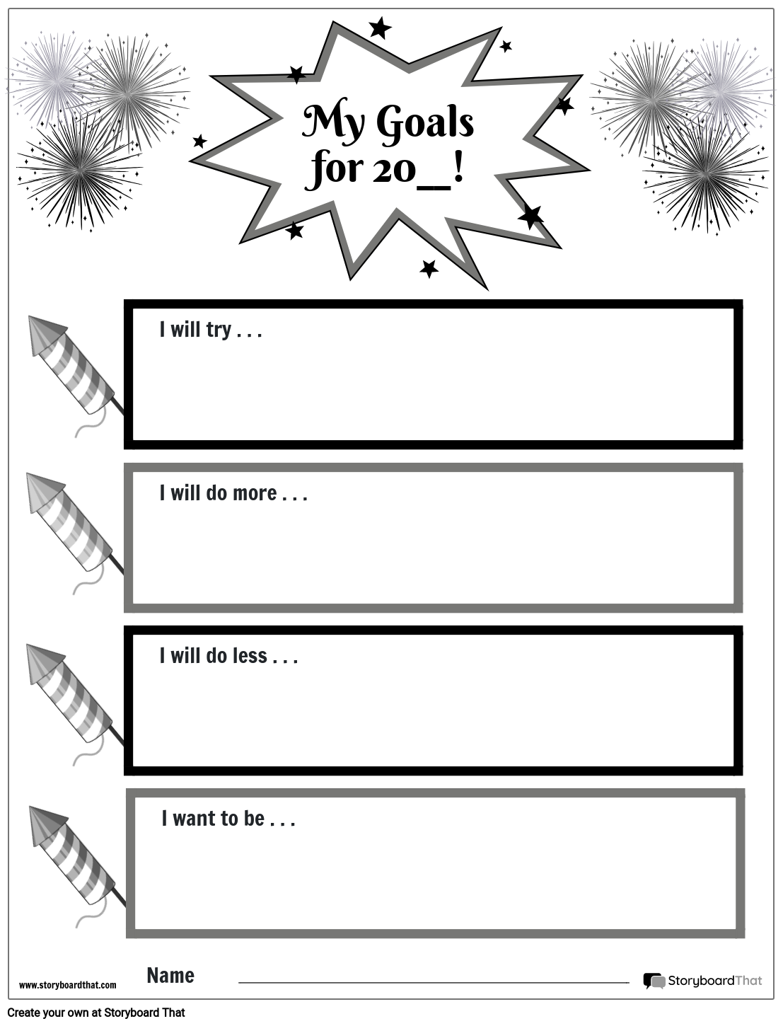 goal-setting-portrait-b-w-4-storyboard-by-worksheet-templates