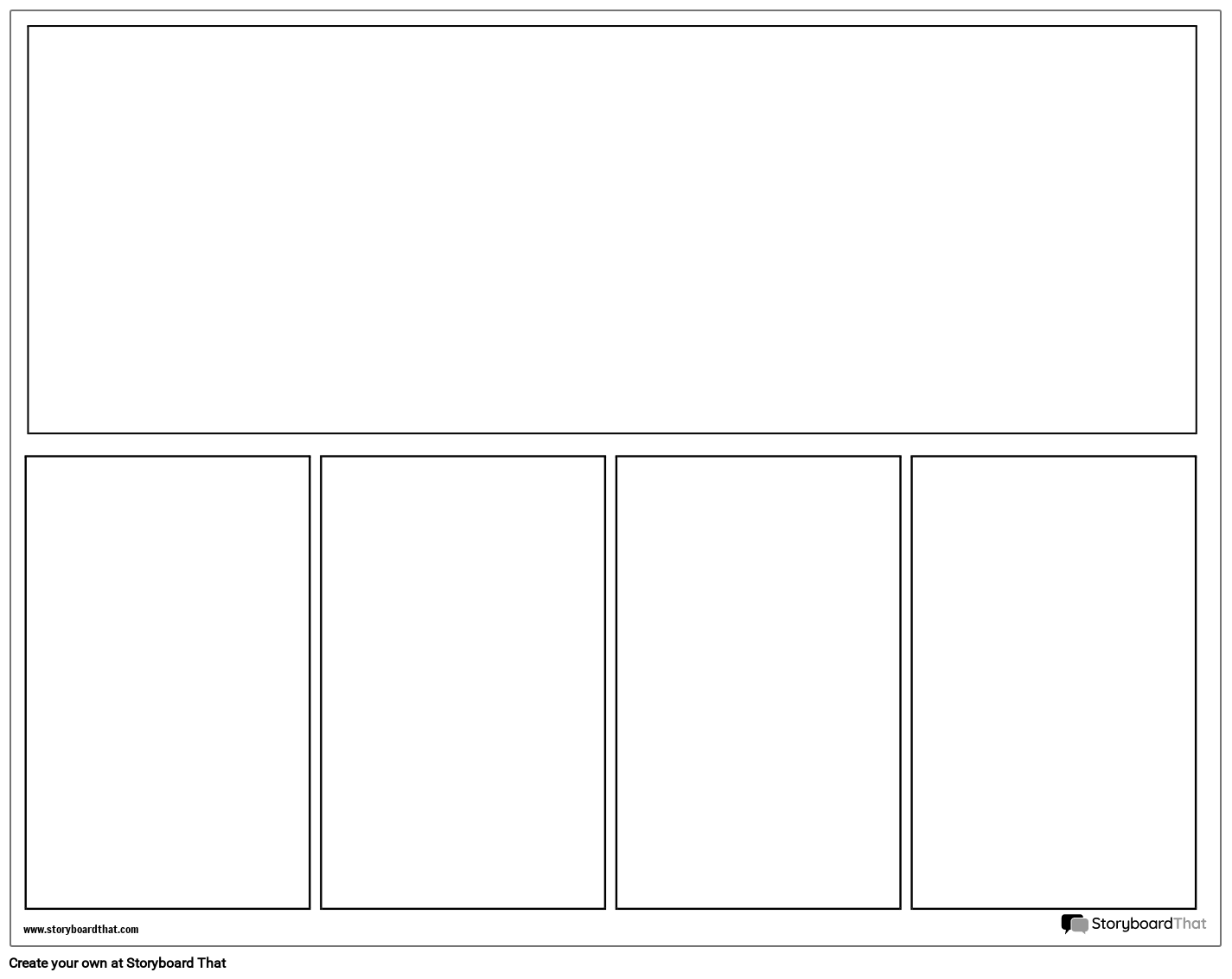 4-Panel Comics Template – www.