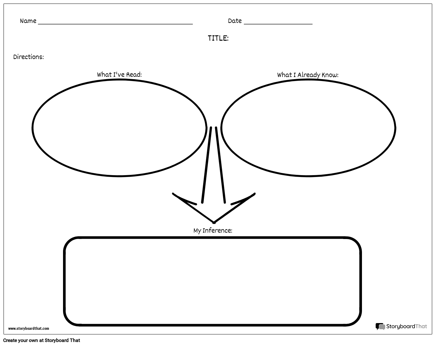 Inferencing Worksheets — Inference Maker | StoryboardThat