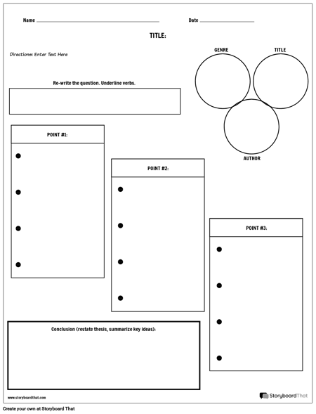 Create a 5 Paragraph Essay Template | Long Composition Template