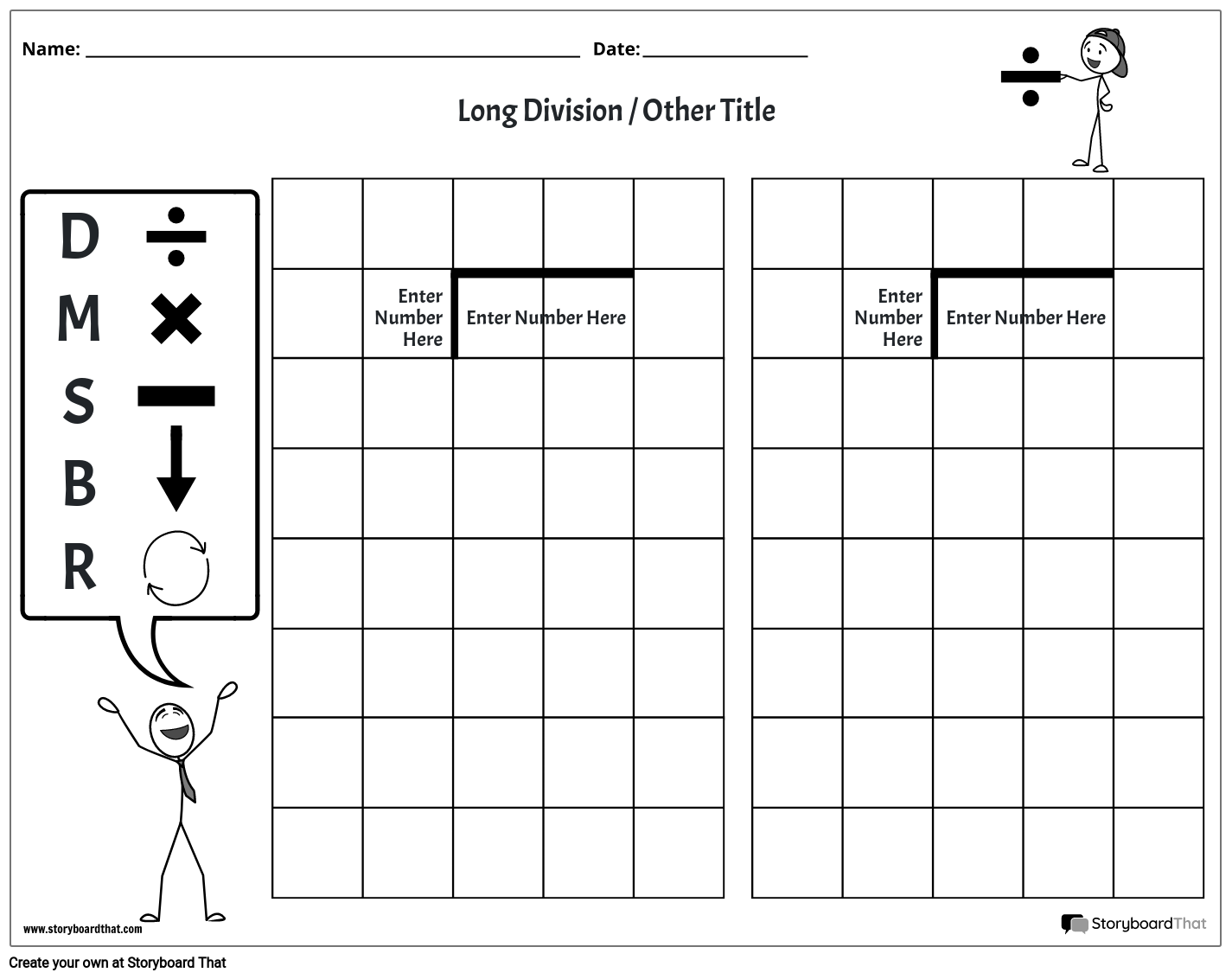 long-division-1-storyboard-por-worksheet-templates