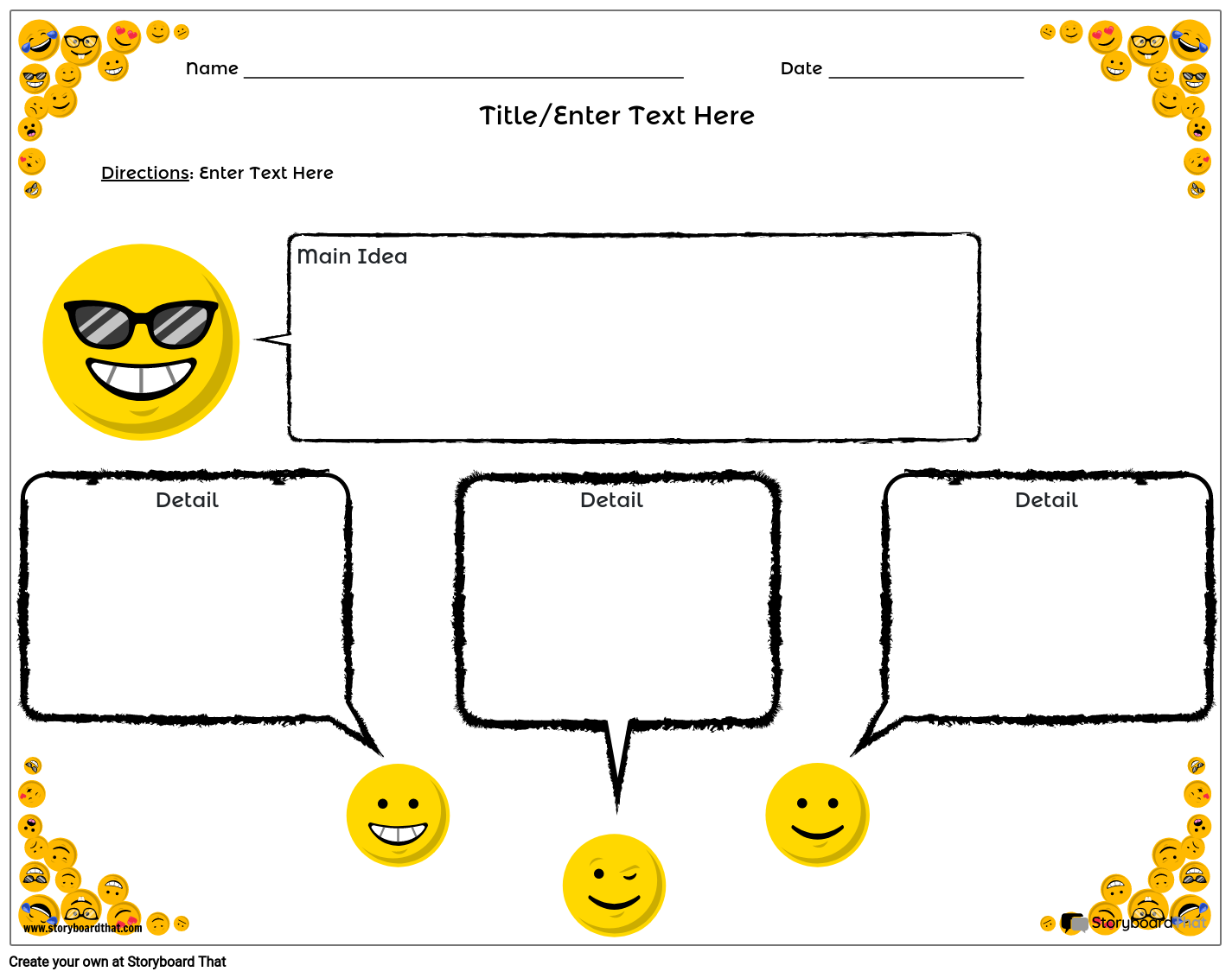 Main Idea And Detail 2 Storyboard Por Worksheet templates