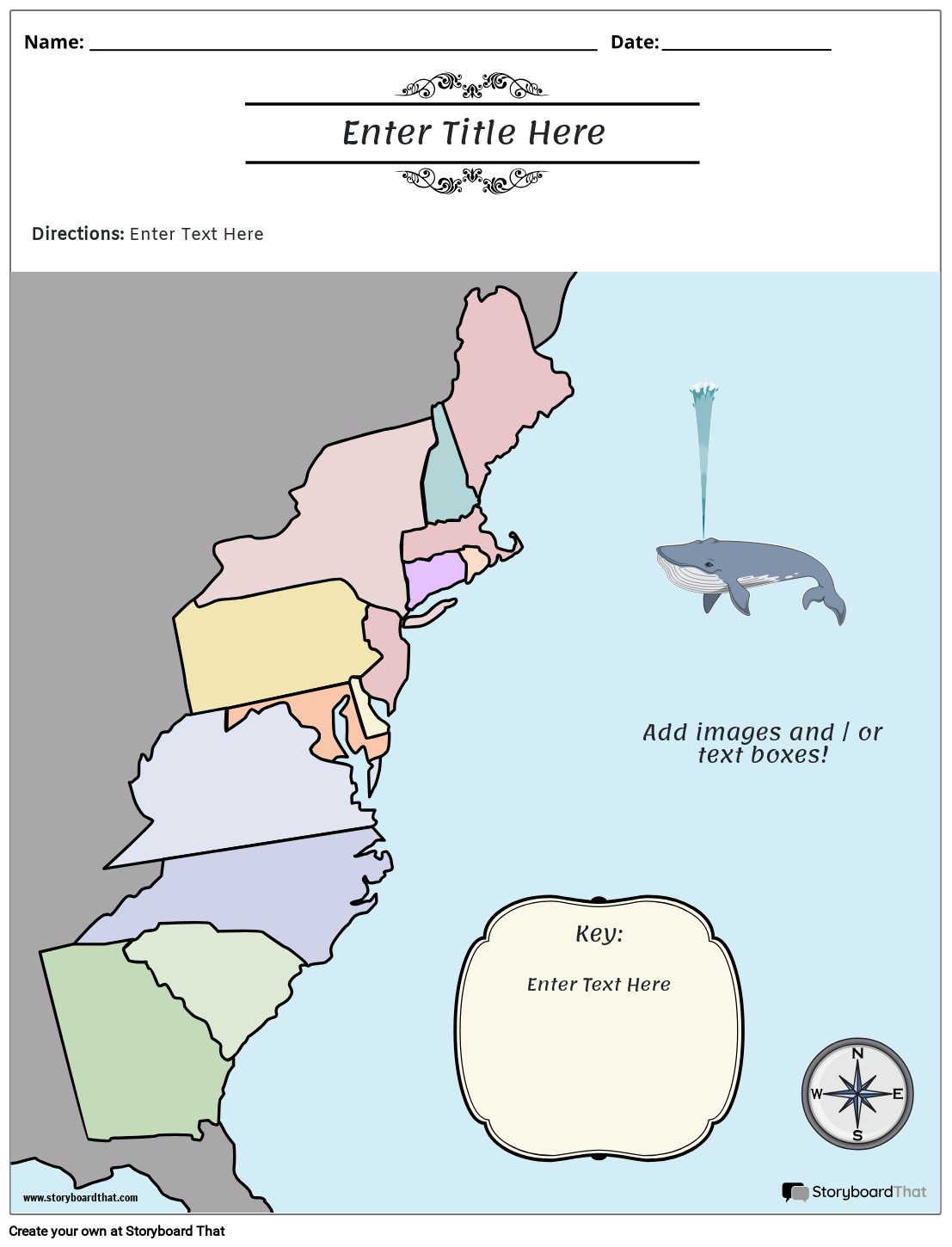 Create Map Worksheets | Map Worksheet Templates