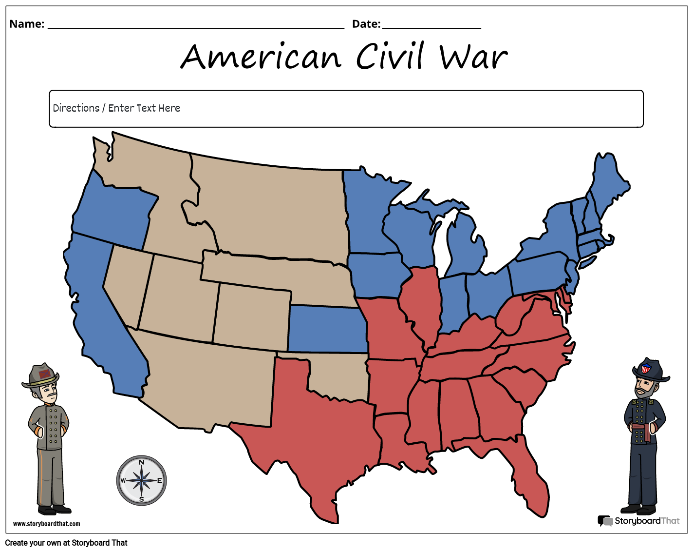 Civil War Worksheet Storyboard By Worksheet templates