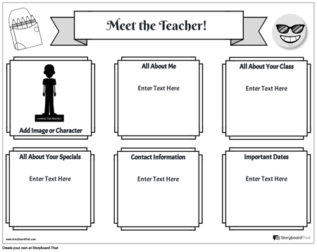 Meet the Teacher Landscape BW 1