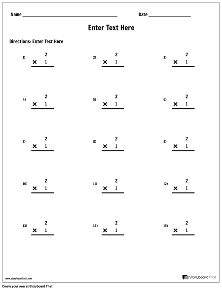multiplication worksheet templates multiplication worksheets