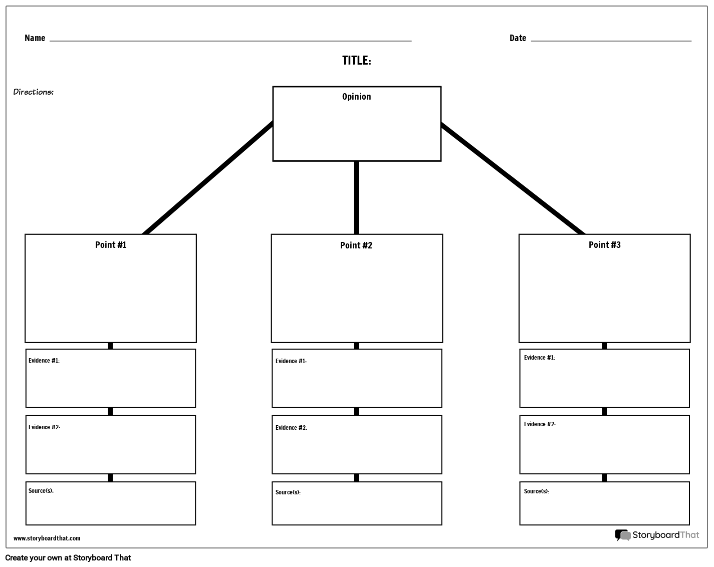 Persuasive Writing Outline 6 Storyboard By Worksheet templates