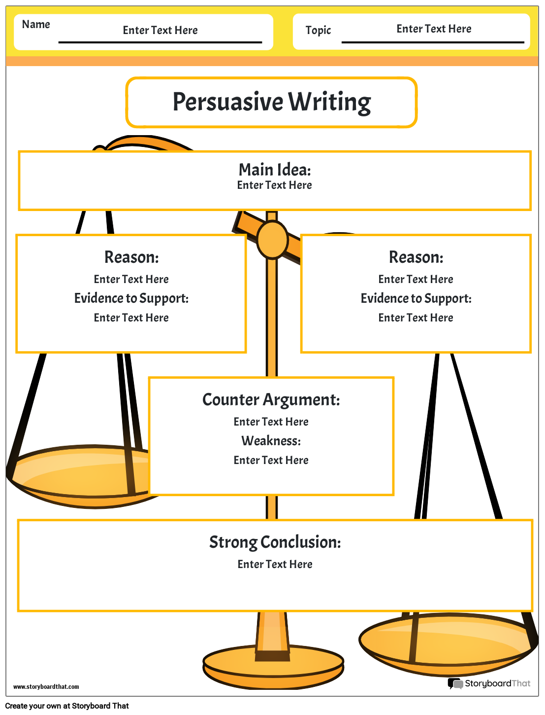 persuasive essay activity sheet