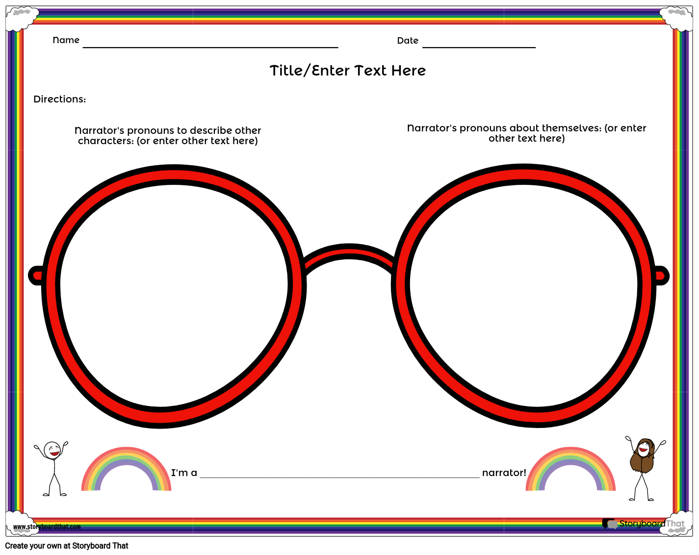 Point Of View Worksheets Point Of View In Literature StoryboardThat