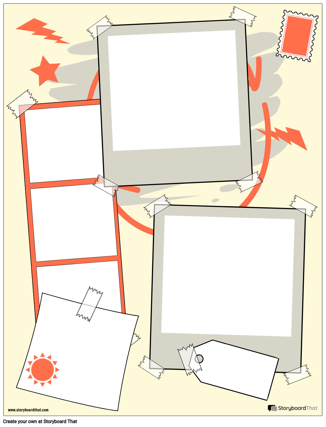 blank scrapbook template