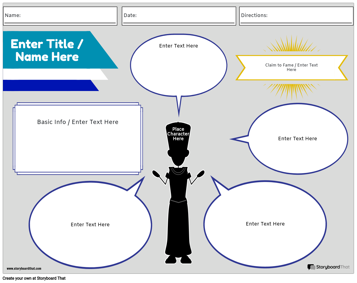 Social Studies Bio Storyboard By Worksheet templates