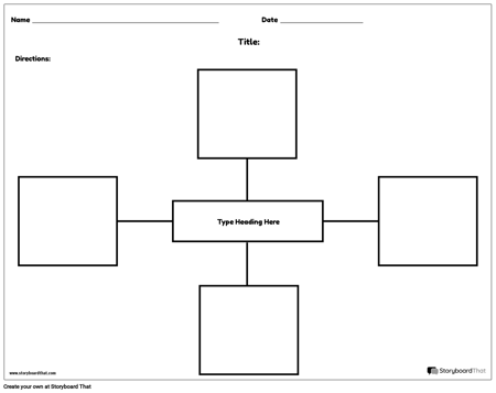 Create Spider Map or Web Graphic Organizer Printables