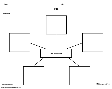 create spider map or web graphic organizer printables