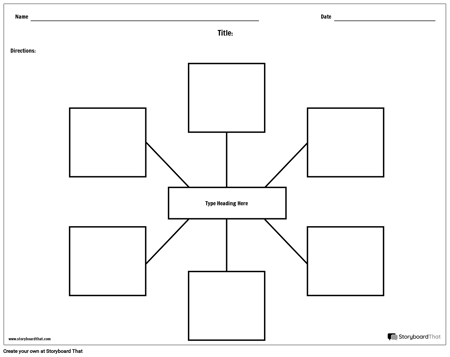 create spider map or web graphic organizer printables