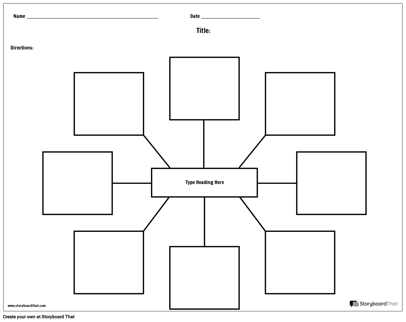 spider-map-8-storyboard-by-worksheet-templates