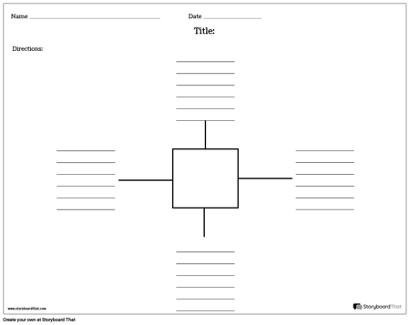 Create Spider Map Worksheets | Printable Graphic Organizers