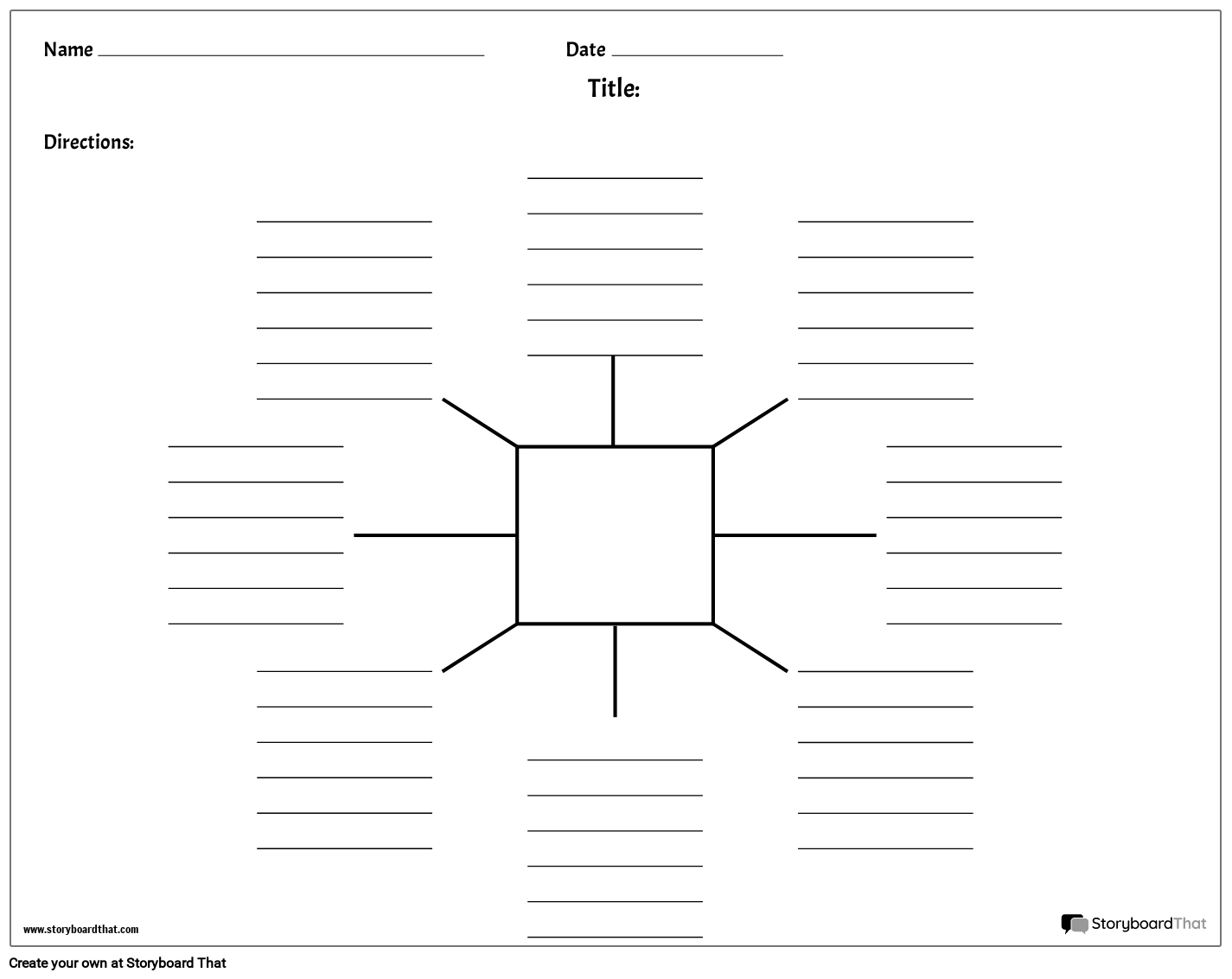spider map template