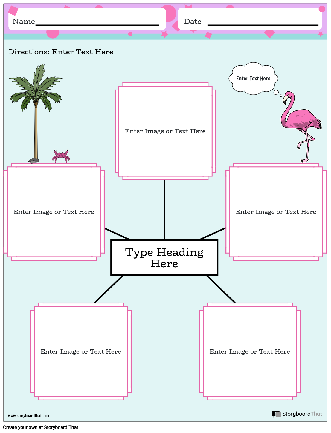 chart organizer template