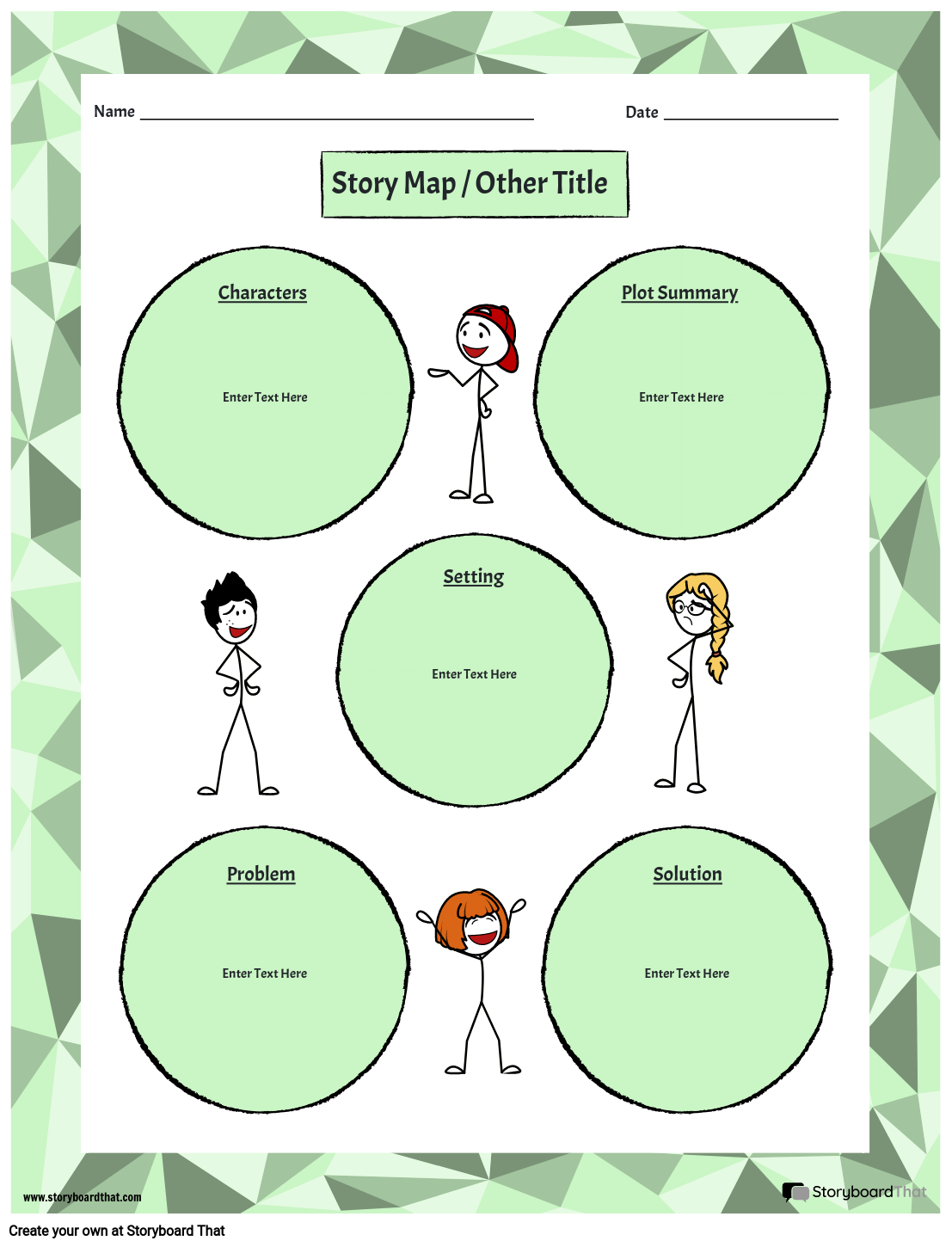 Creating A Story Map Create A Story Map Template | Story Map Worksheets