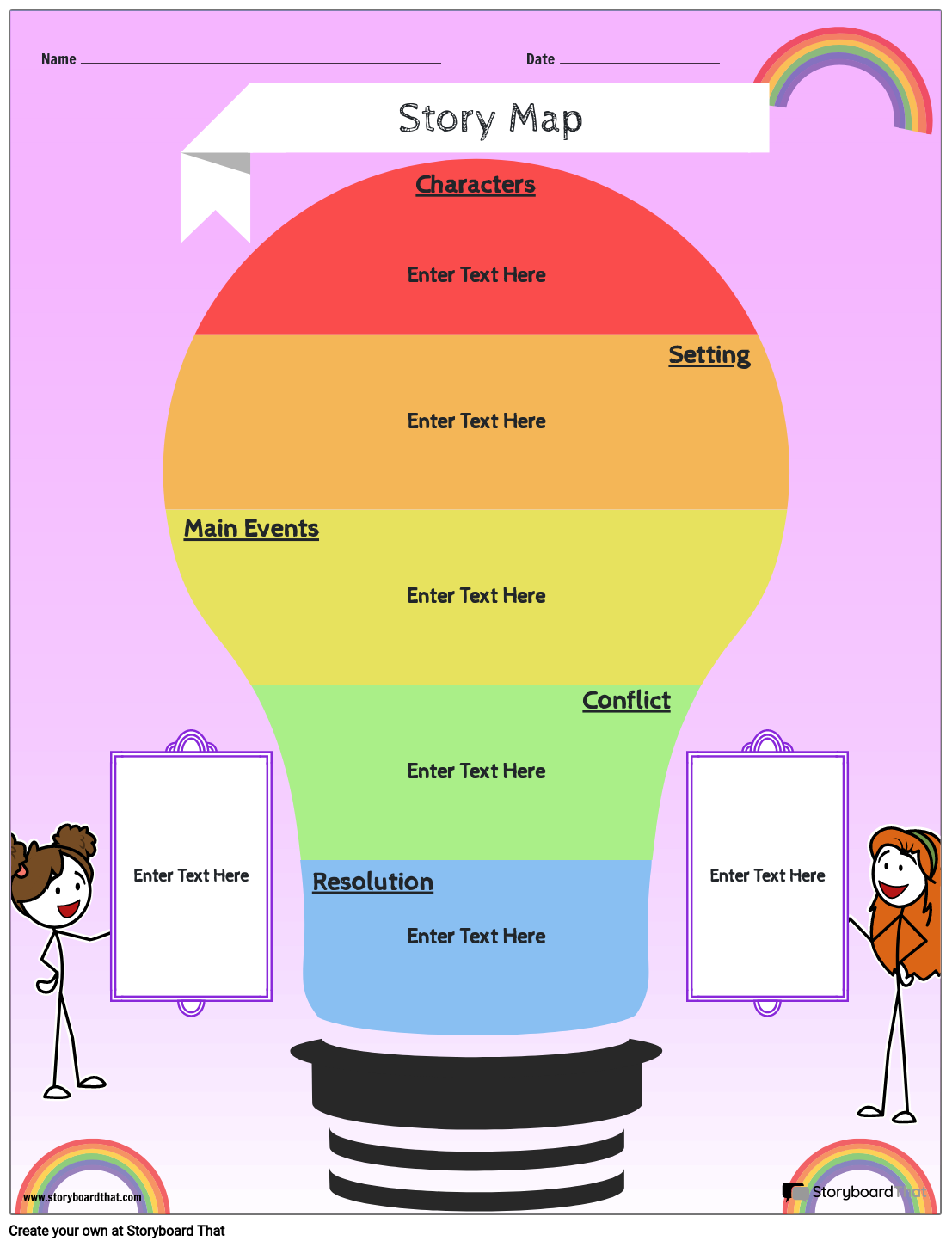 rainbow-bulb-story-map-template-storyboard-by-worksheet-templates