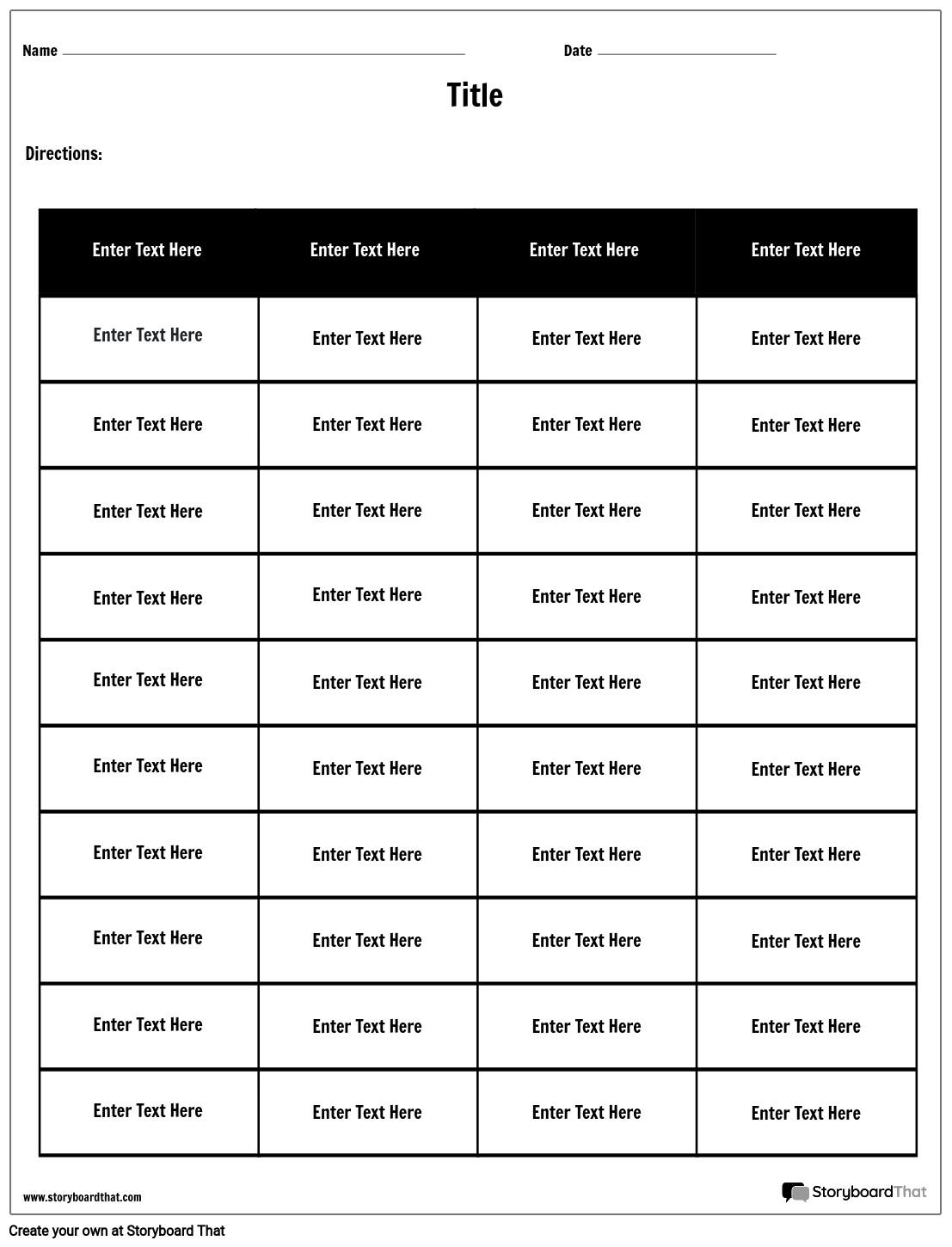 tables-4-columns-10-rows-storyboard-by-worksheet-templates