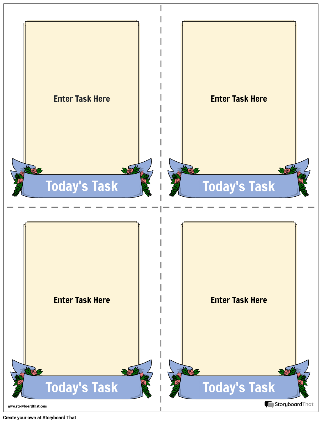 Task Card Template  Custom Task Card Maker For Task Cards Template